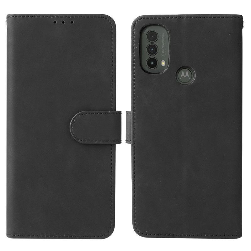 Peňaženkový Kryt Moto E40 / E30 / E20 Dotyk Pokožky