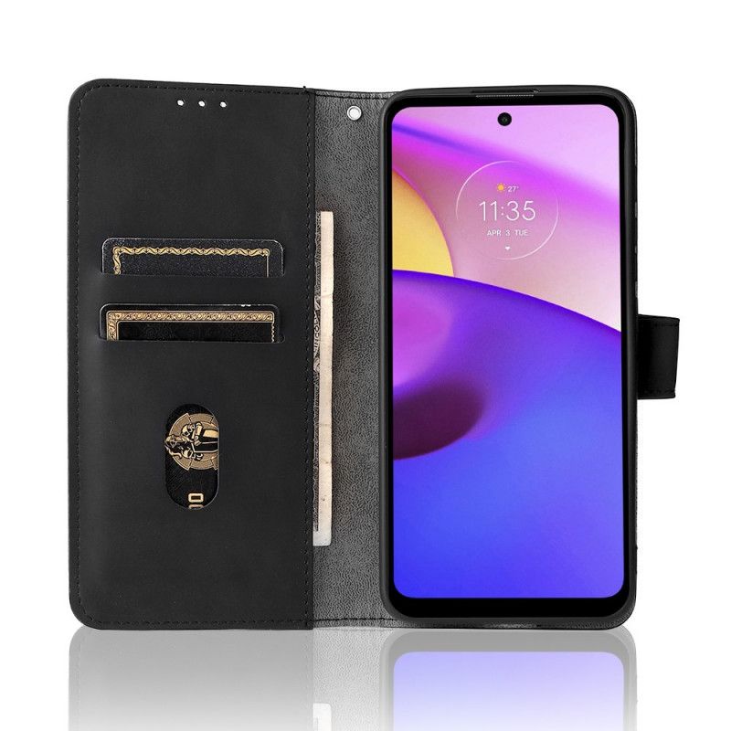 Peňaženkový Kryt Moto E40 / E30 / E20 Dotyk Pokožky