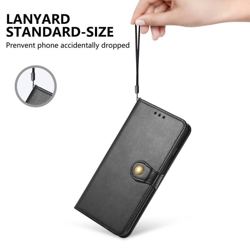 Peňaženkový Kryt Moto E40 / E30 / E20 Umelá Koža A Vintage Spona