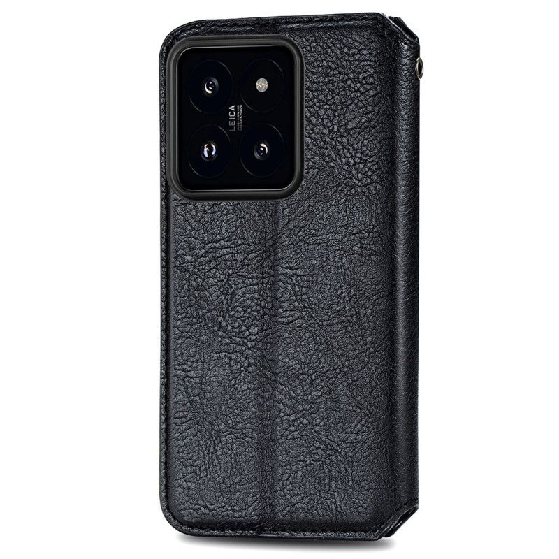Kožené Puzdro Na Xiaomi 14t Vlys S Semišovým Efektom