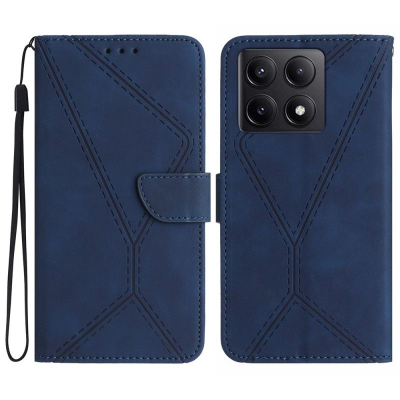 Kožené Puzdro Xiaomi 14t Čiara A Nakreslená