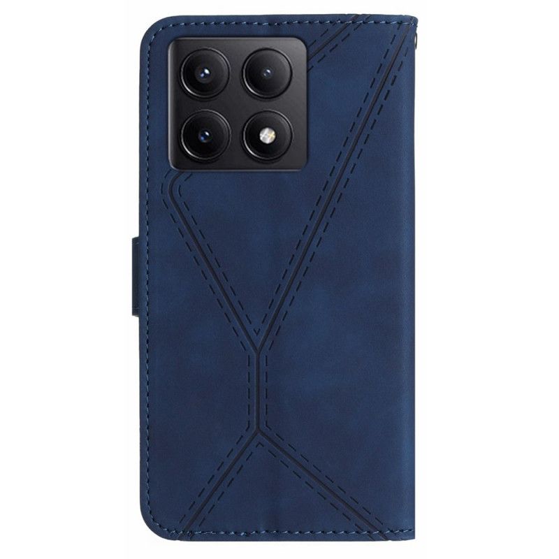 Kožené Puzdro Xiaomi 14t Čiara A Nakreslená