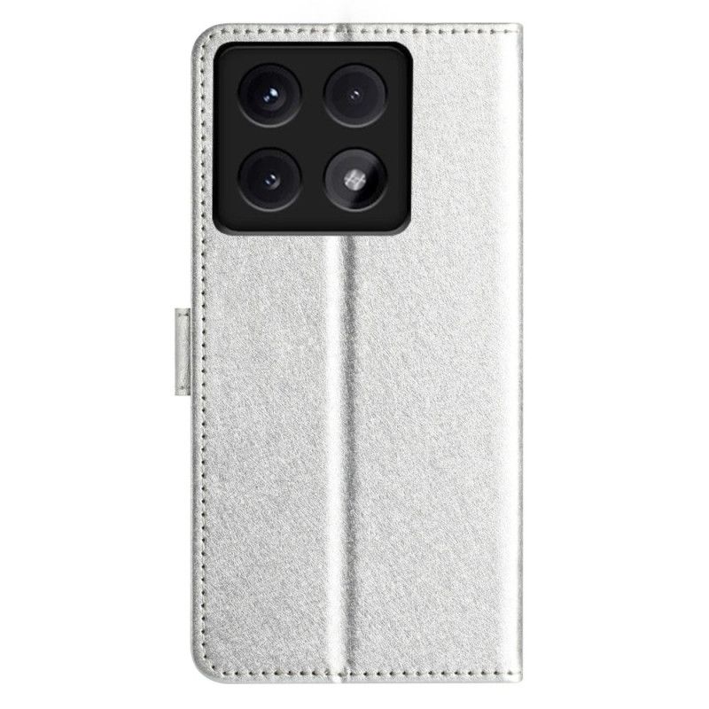 Kožené Puzdro Xiaomi 14t Kryt Na Mobil Páska S Hodvábnou Textúrou