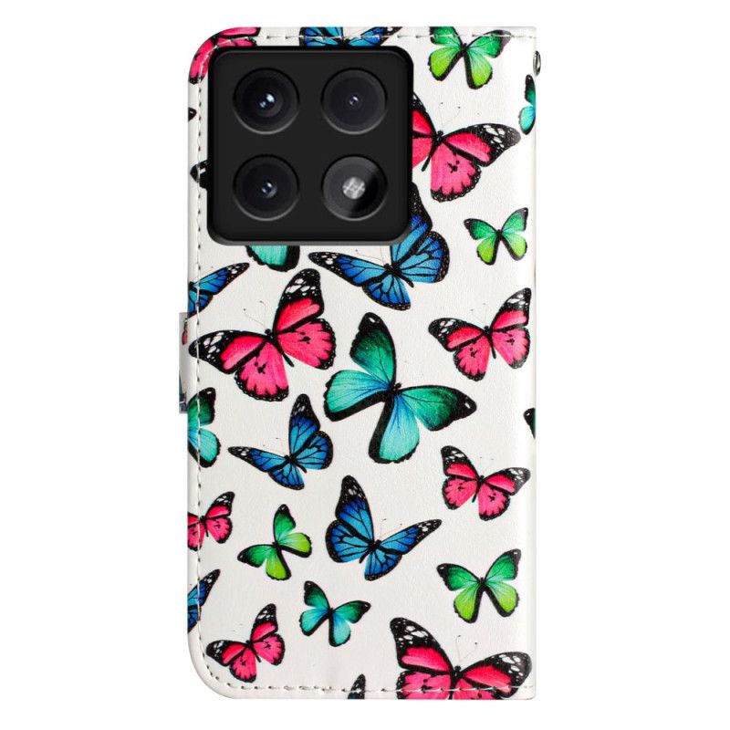 Puzdro Xiaomi 14t Farebné Motýle