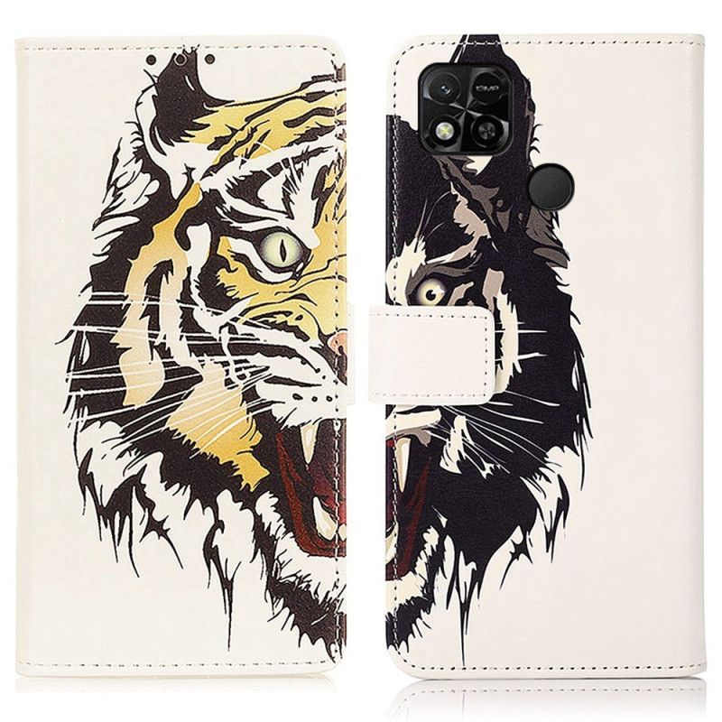 Kožené Puzdro Xiaomi Redmi 10A Divoký Tiger