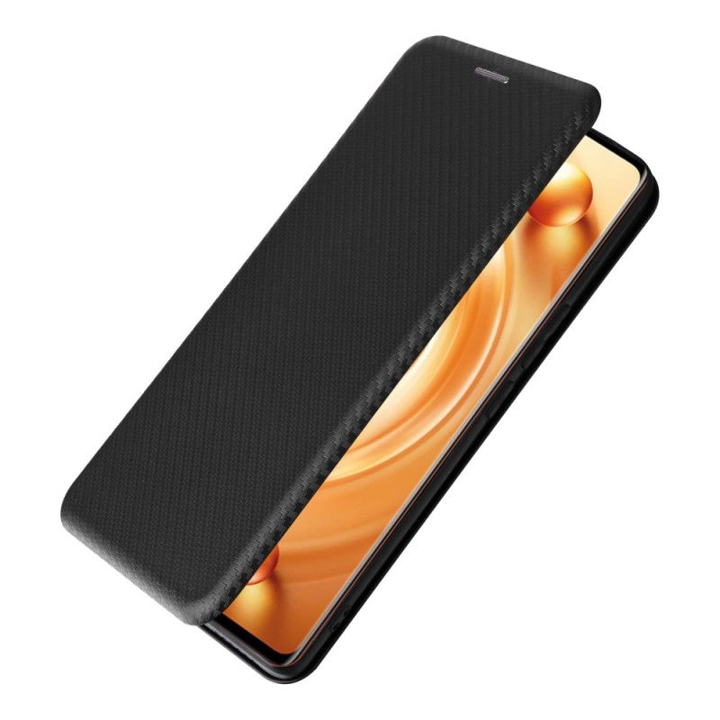Flipové Puzdro Vivo X80 Pro Kožené Puzdro Farebné Uhlíkové Vlákno