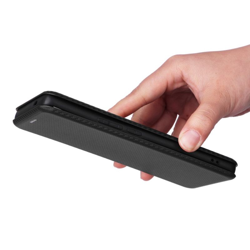 Flipové Puzdro Vivo X80 Pro Kožené Puzdro Farebné Uhlíkové Vlákno