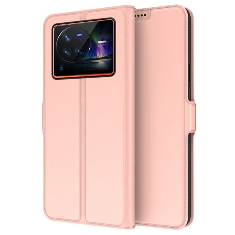 Kožené Puzdro Vivo X80 Pro Magnetická Spona
