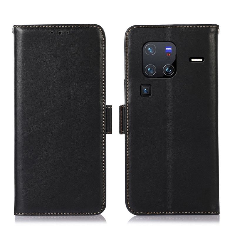 Kožené Puzdro Vivo X80 Pro Originálna Kožená Rfid Ochrana
