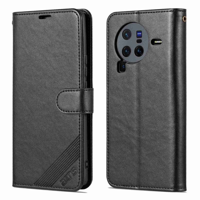 Kožené Puzdro Vivo X80 Pro Umelá Koža Azns