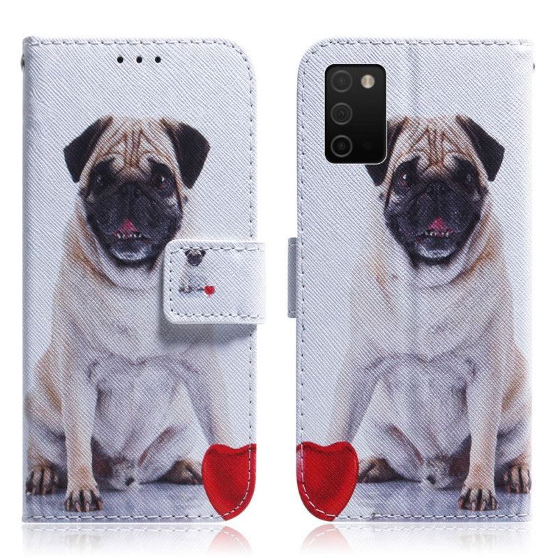 Kožené Puzdro Samsung Galaxy A03s Mops Pes