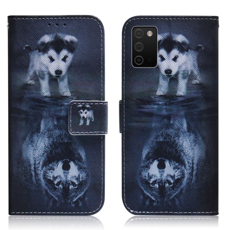 Peňaženkový Kryt Samsung Galaxy A03s Ernesto Vlk