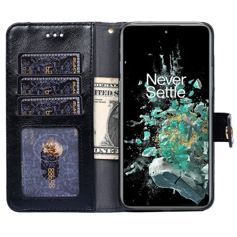 Kožené Puzdro OnePlus 10T 5G Predná Peňaženka Na Mince