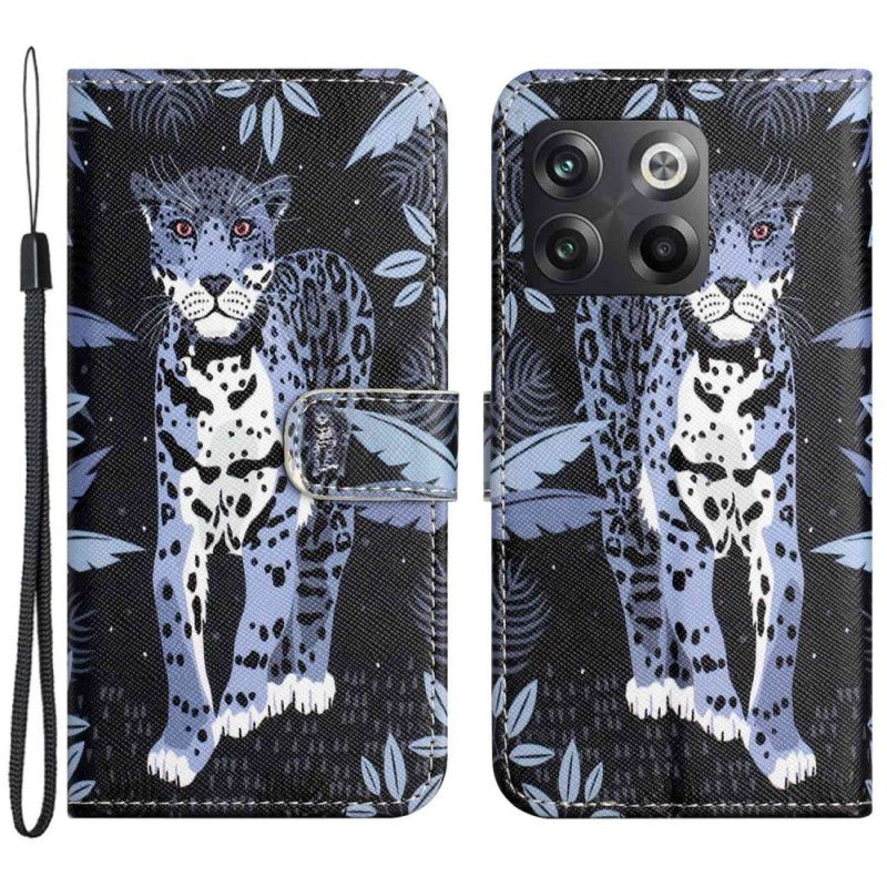 Kožené Puzdro OnePlus 10T 5G Strappy Leopard