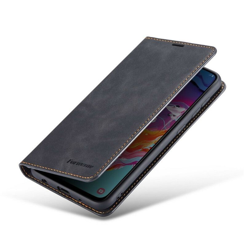 Kožené Puzdro Samsung Galaxy A31 Kožený Efekt Forwenw