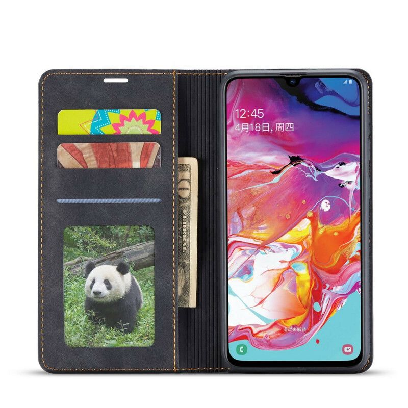 Kožené Puzdro Samsung Galaxy A31 Kožený Efekt Forwenw