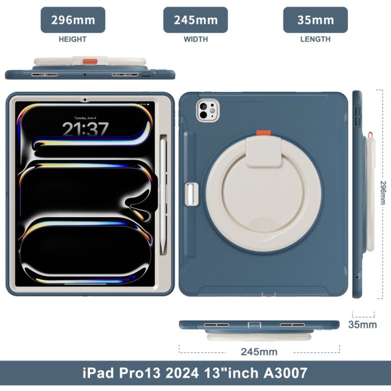 Kryt Na iPad Pro 13 (2024) Podpera Rukoväte A Držiak Dotykového Pera