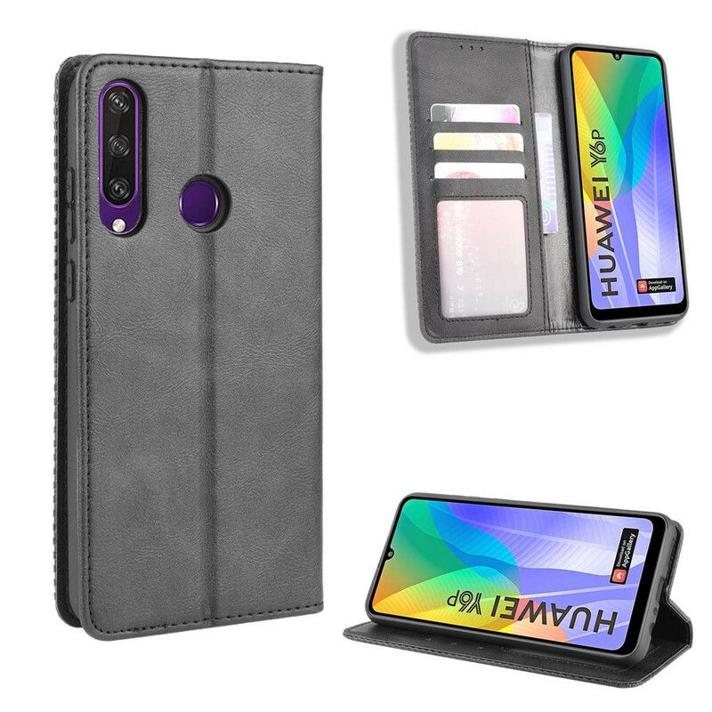 Flipové Puzdro Huawei Y6p Kožené Puzdro Štylizovaný Efekt Vintage Kože