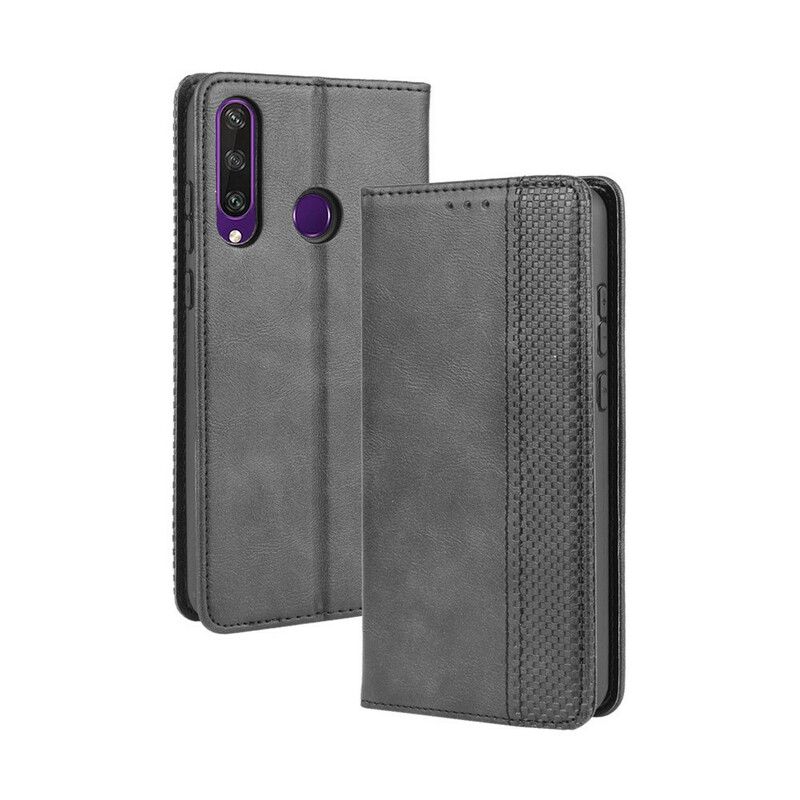 Flipové Puzdro Huawei Y6p Kožené Puzdro Štylizovaný Efekt Vintage Kože