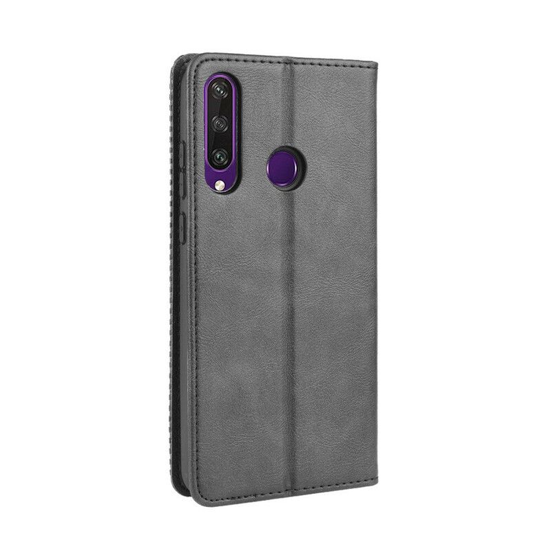Flipové Puzdro Huawei Y6p Kožené Puzdro Štylizovaný Efekt Vintage Kože