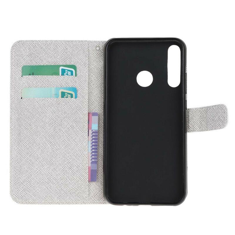 Kožené Puzdro Huawei Y6p Funky Mačky S Popruhom