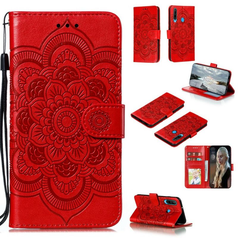 Kožené Puzdro Huawei Y6p Plná Mandala