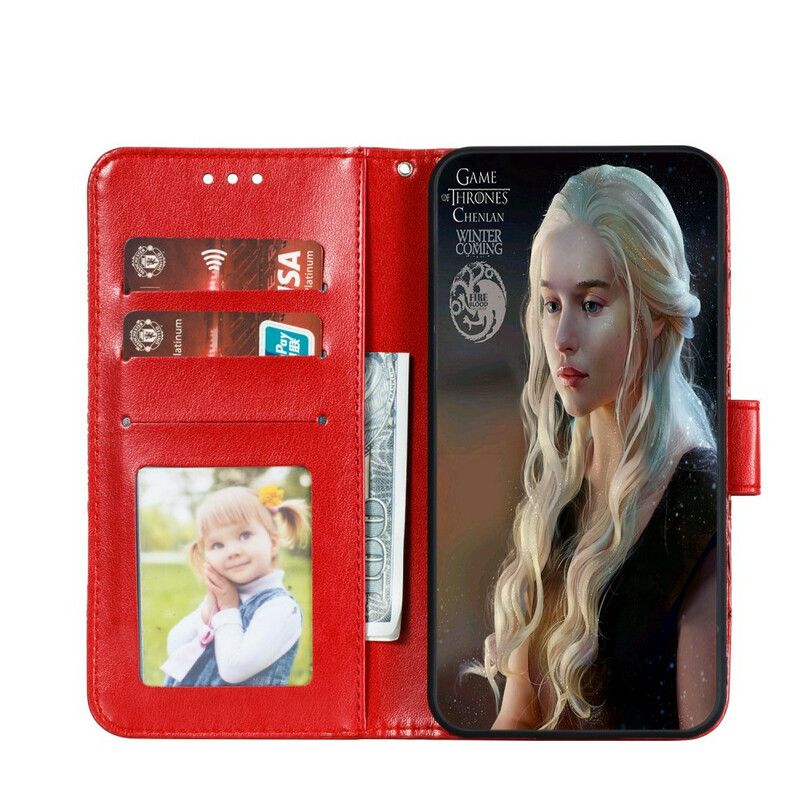 Kožené Puzdro Huawei Y6p Plná Mandala