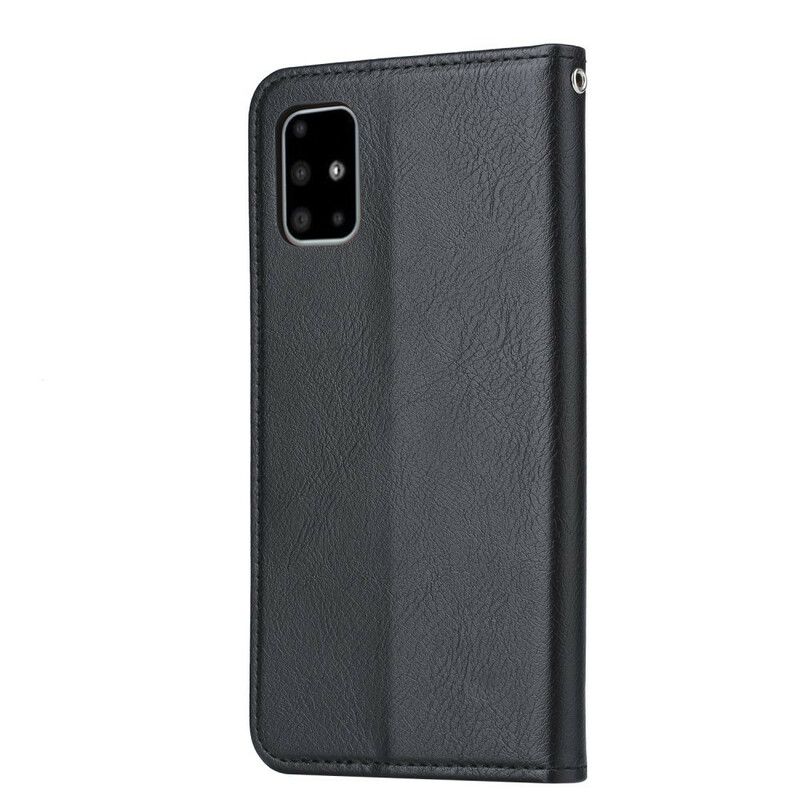 Flipové Puzdro Samsung Galaxy Note 20 Kožené Puzdro Držiak Kariet Z Umelej Kože