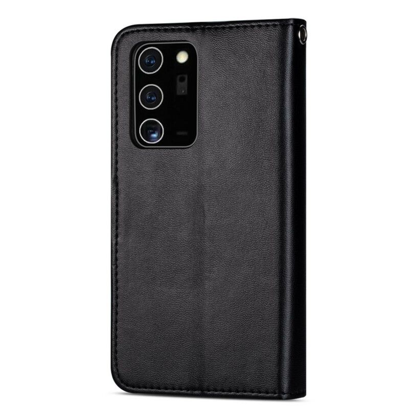 Kožené Puzdro Samsung Galaxy Note 20 Držiaky Na 9 Kariet Z Umelej Kože
