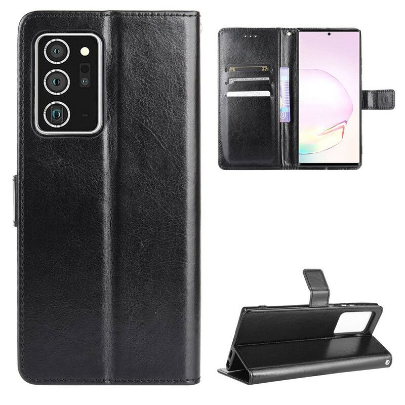 Kožené Puzdro Samsung Galaxy Note 20 Krikľavá Umelá Koža