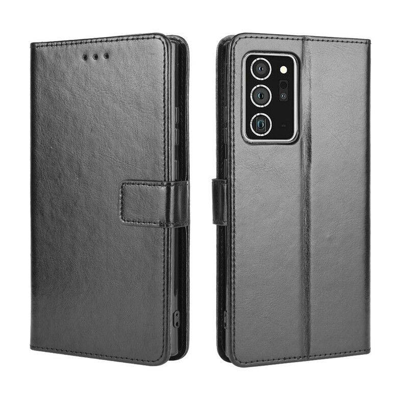Kožené Puzdro Samsung Galaxy Note 20 Krikľavá Umelá Koža