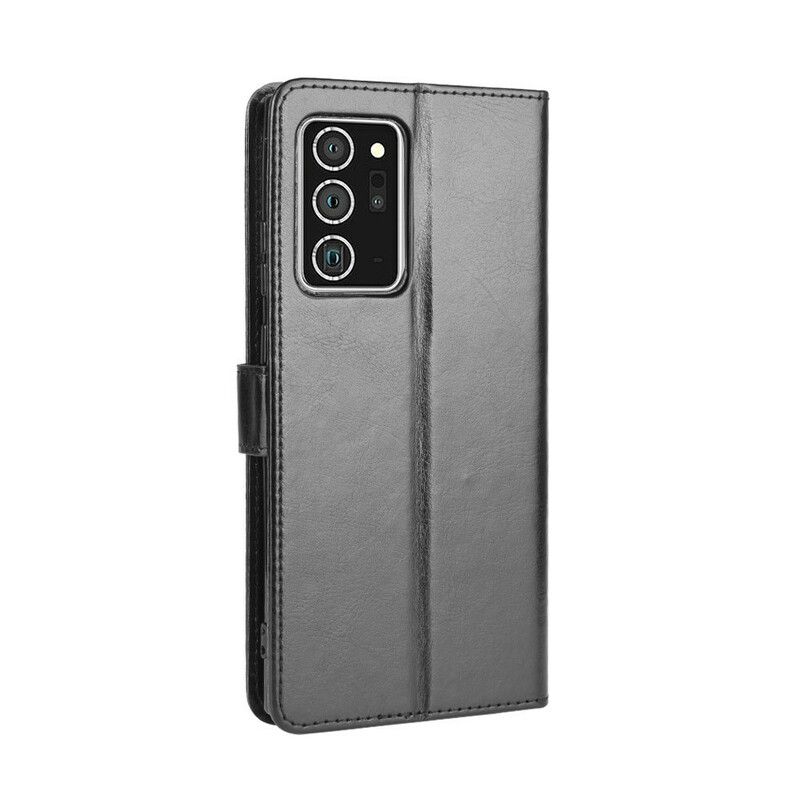 Kožené Puzdro Samsung Galaxy Note 20 Krikľavá Umelá Koža