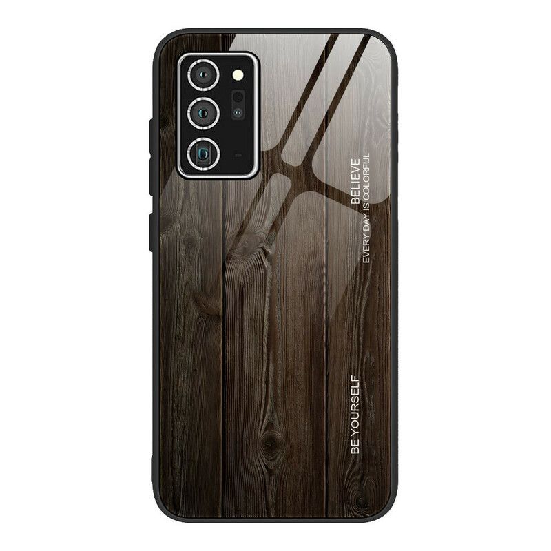 Kryt Samsung Galaxy Note 20 Drevené Dizajnové Tvrdené Sklo
