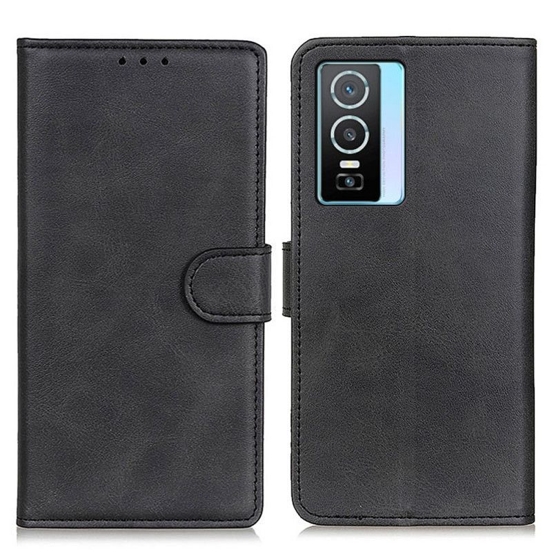 Kožené Puzdro Vivo Y76 5G Efekt Matnej Kože
