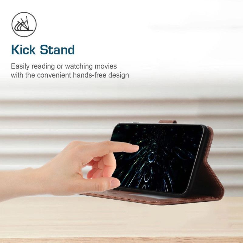 Kožené Puzdro Vivo Y76 5G Efekt Remienky Geo Leather