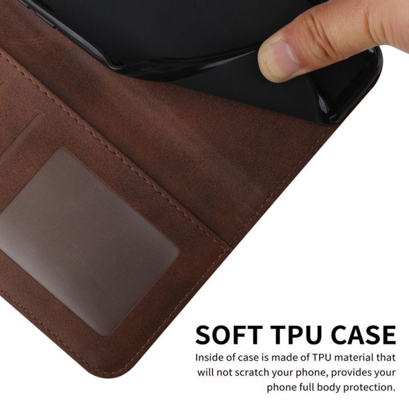 Kožené Puzdro Vivo Y76 5G Efekt Remienky Geo Leather