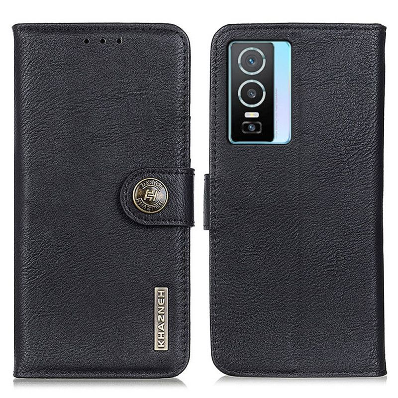 Kožené Puzdro Vivo Y76 5G Imitácia Kože Khazneh