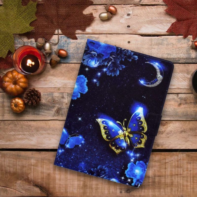 Kožené Puzdro iPad 10.9" (2022) Nočné Motýle