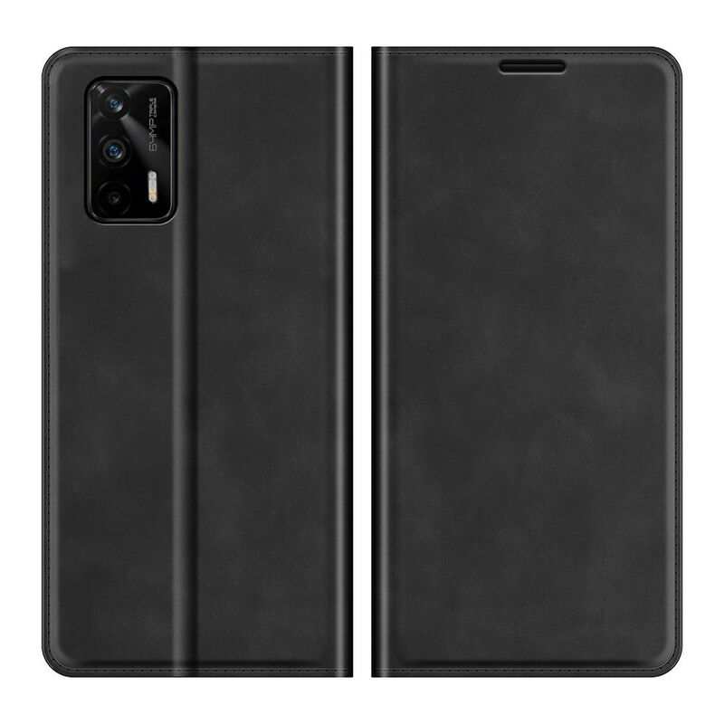 Flipové Puzdro Realme GT 5G Kožené Puzdro Štýlové Prešívanie Kože
