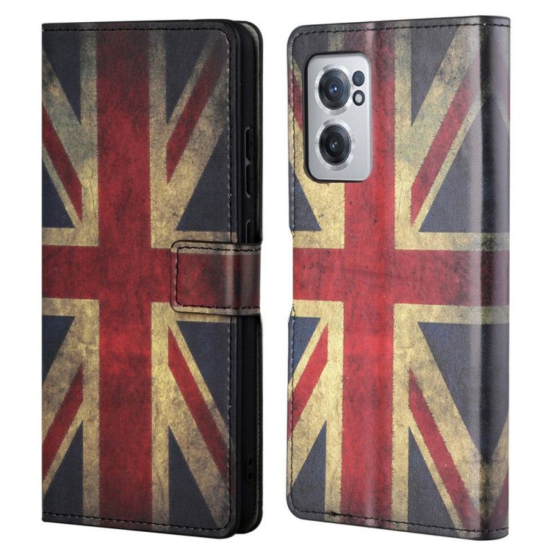 Kožené Puzdro OnePlus Nord CE 2 5G Britská Vlajka