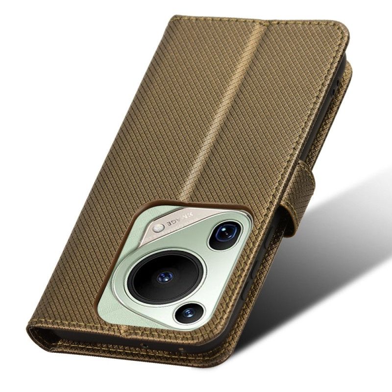 Kožené Puzdro Huawei Pura 70 Pro Bodkovaný Remienok