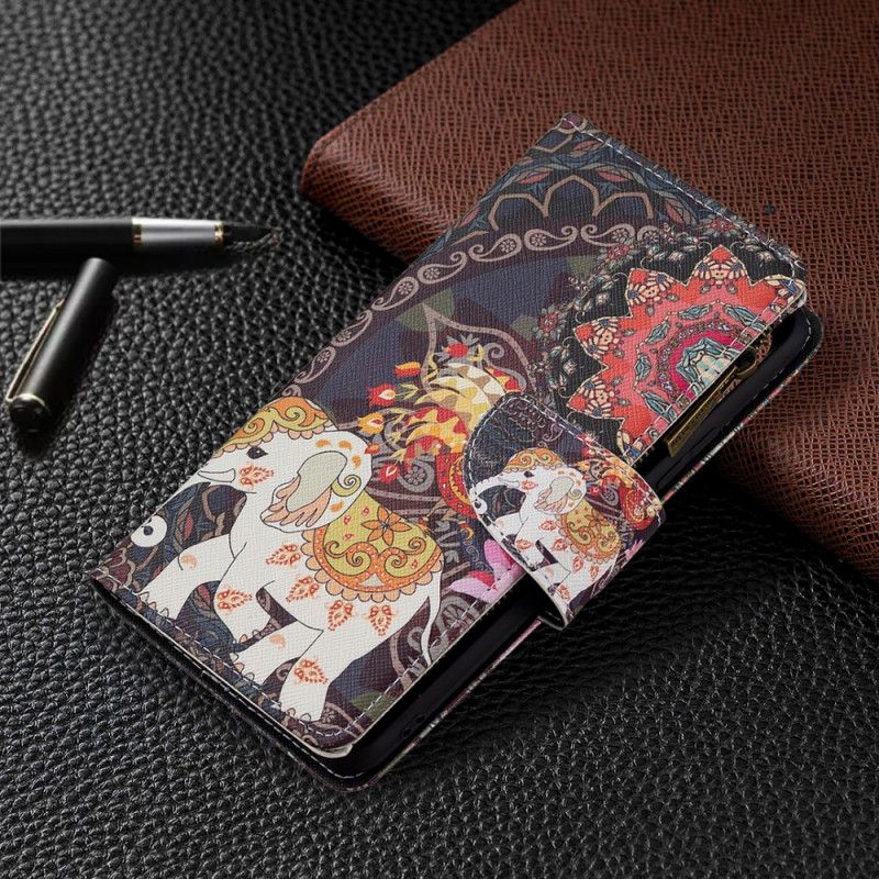 Flipové Puzdro Xiaomi Mi 11 Lite 4G / 5G / 5G NE Vrecko Na Zips Slona