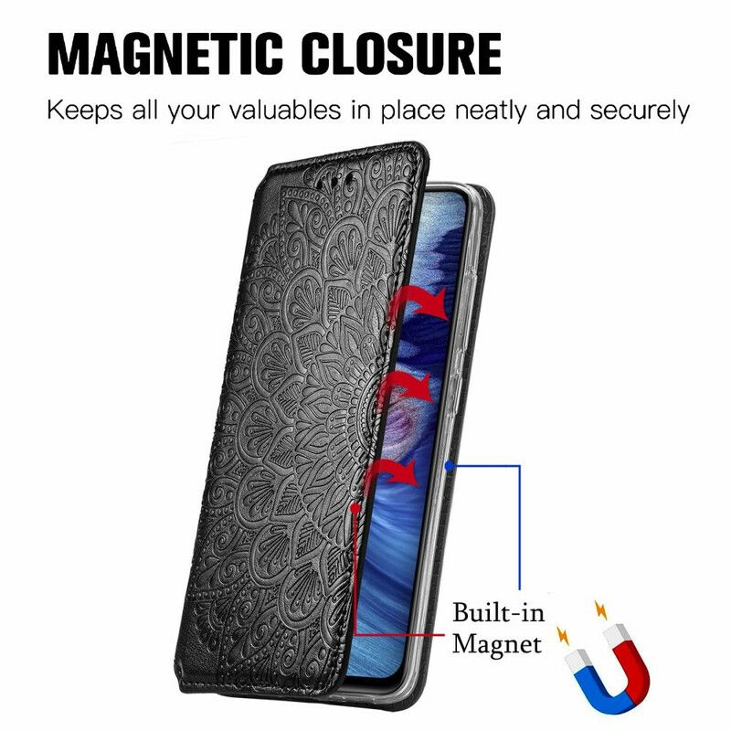 Flipové Puzdro Poco M3 Pro 5G Kožené Puzdro Mandala