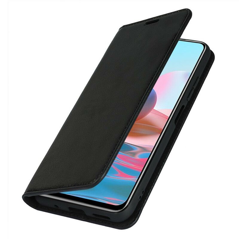 Flipové Puzdro Poco M3 Pro 5G Kožené Puzdro Pravá Koža