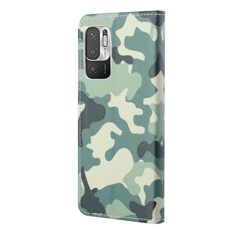 Kožené Puzdro Poco M3 Pro 5G Kamufláž