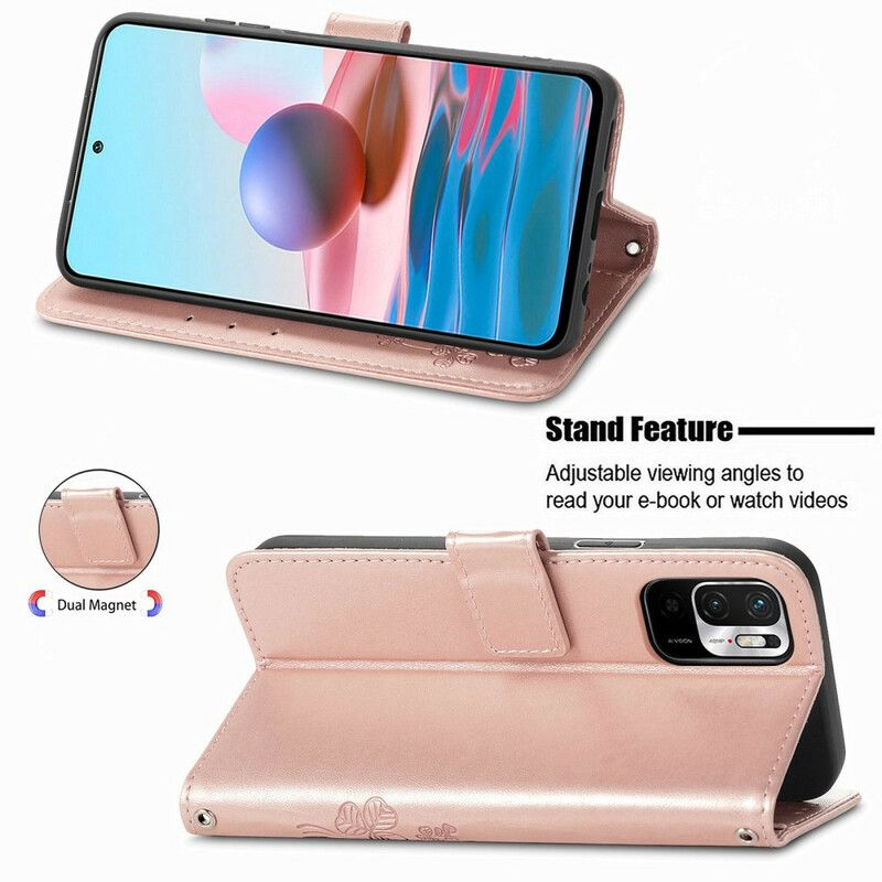 Kožené Puzdro Poco M3 Pro 5G Kvety Vo Vetre