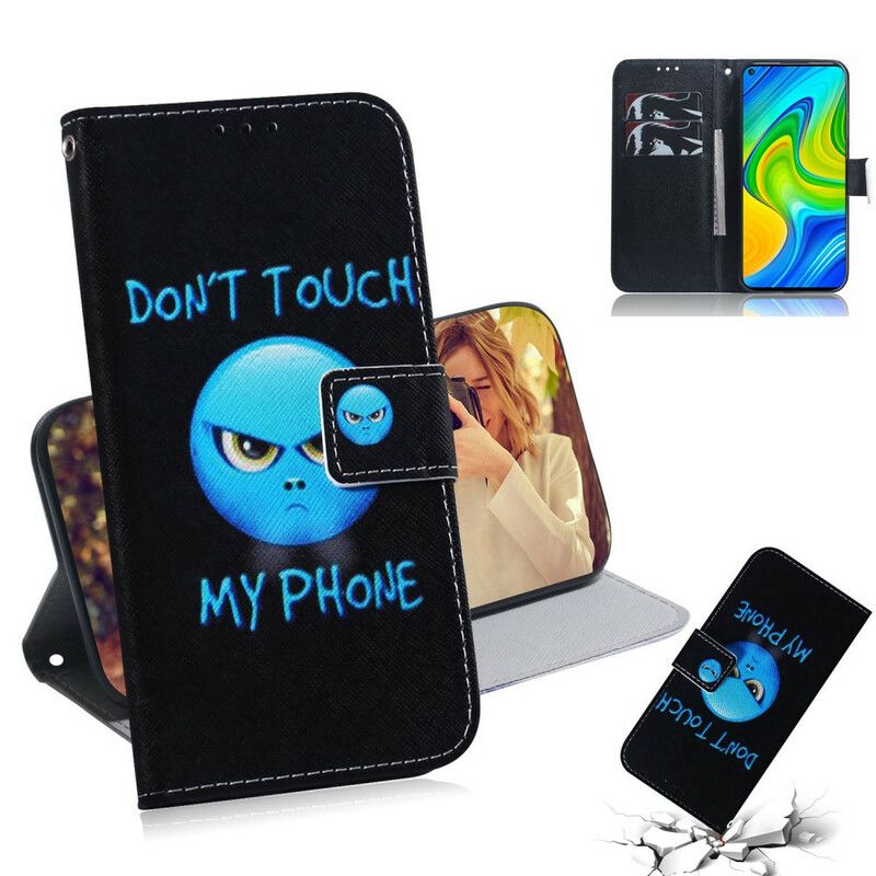 Kožené Puzdro Xiaomi Redmi Note 9 Emoji Telefón