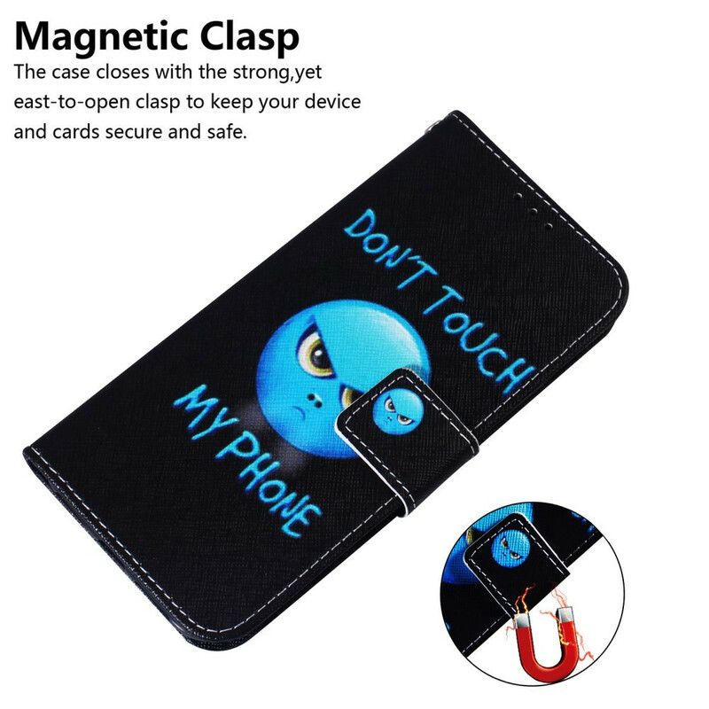 Kožené Puzdro Xiaomi Redmi Note 9 Emoji Telefón