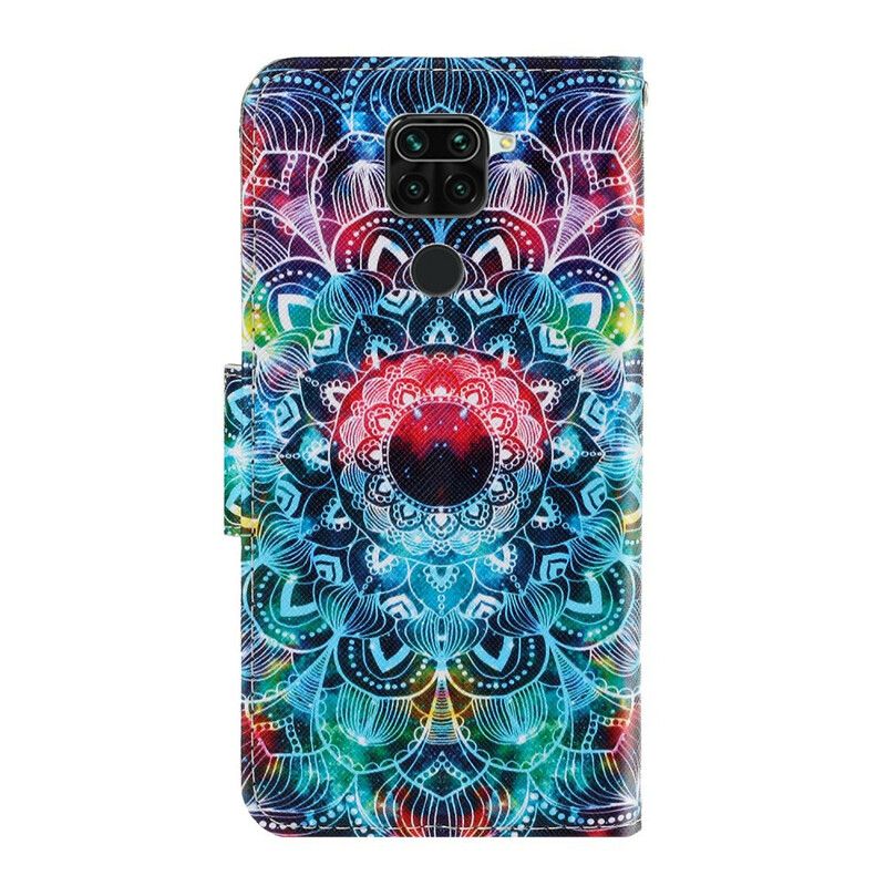 Kožené Puzdro Xiaomi Redmi Note 9 Okázalá Strappy Mandala