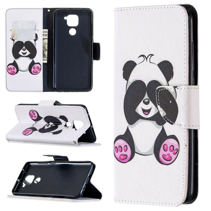 Kožené Puzdro Xiaomi Redmi Note 9 Panda Zábava
